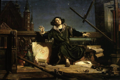 Astrónomo Copérnico, de Jan Matejko (1873). Wikimedia Commons