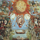 “El Moisés” (1945), en la pintura, las deidades del México antiguo aparecen compartiendo el mismo rango que los dioses del mundo en uno de sus cuadros de mayor simbolismo.
