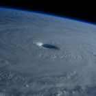 Imagen de un huracán visto desde el espacio. No es el huracán Alberto.