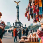 Representación de personas en un día frío en la Ciudad de México, posiblemente producto de un Frente Frío como los que habrá en 2024.