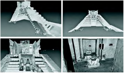 Expertos emplean detectores de rayos cósmicos para estudiar el mítico Castillo de Kukulcán.