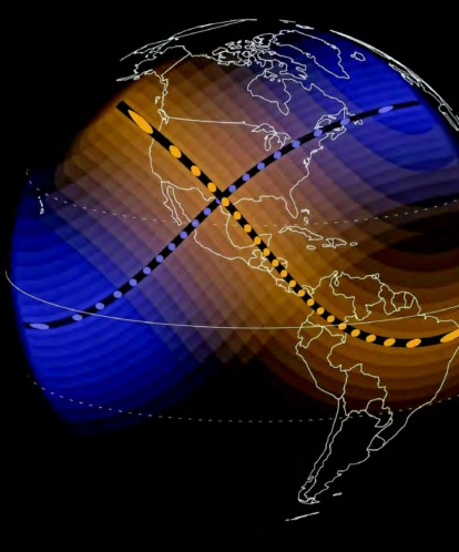 En el caso del eclipse de 2024, se puede apreciar que también será visible en el este de Canadá y en el norte de México.