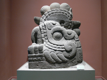 La serpiente de fuego Xiucoatl era el arma principal del dios sol mexica, Huitzilopochtli.